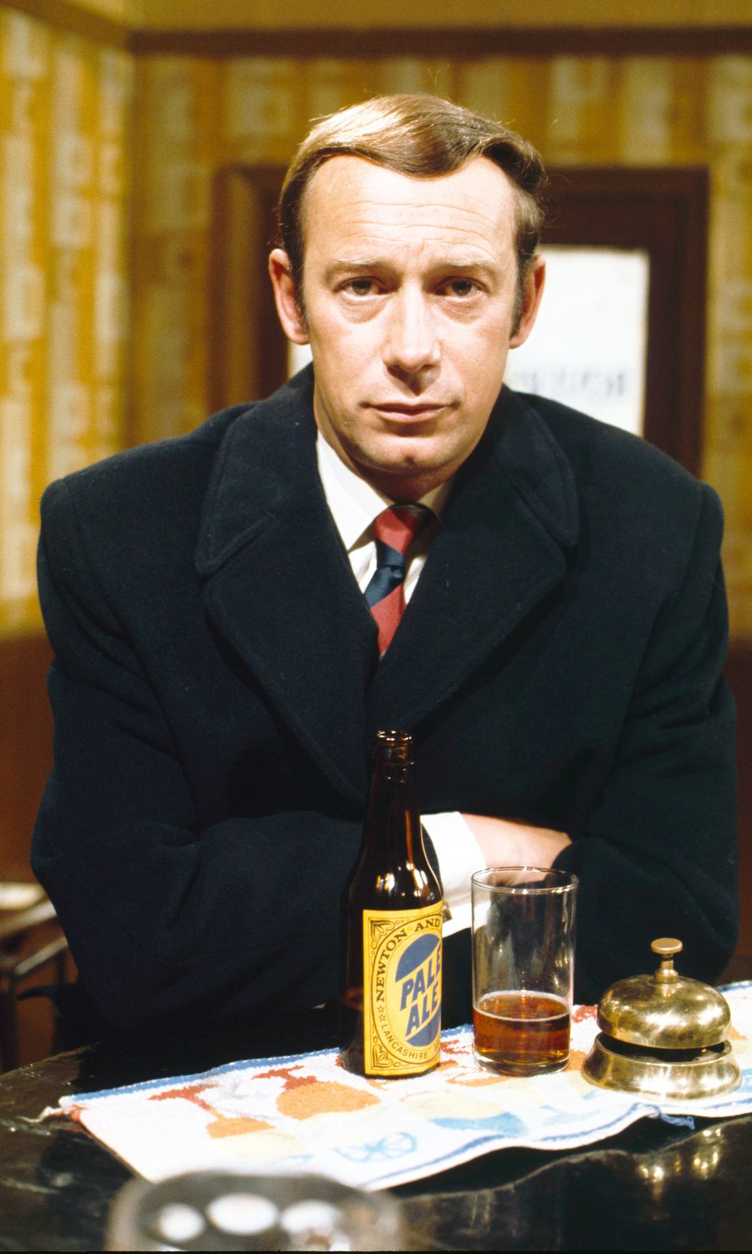 John Evitts on the set of Coronation Street