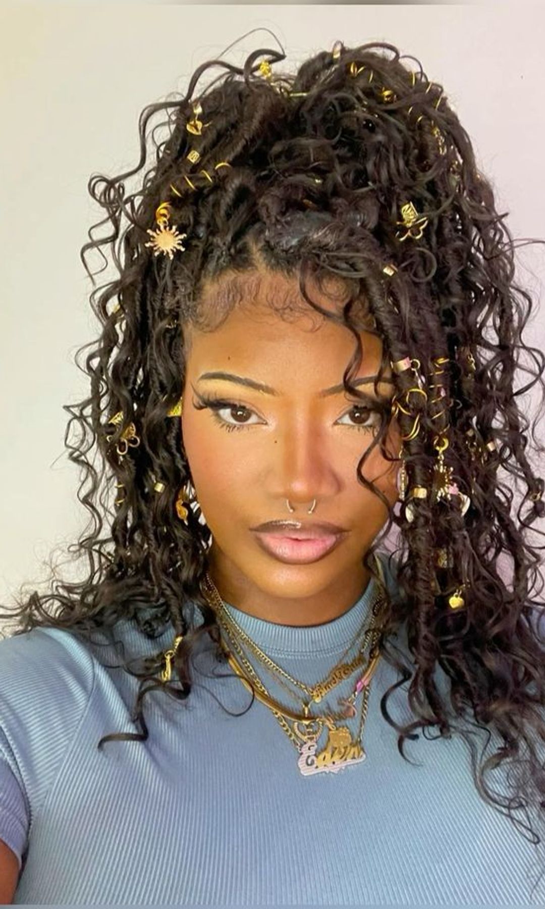 boho braids in a ponytail 