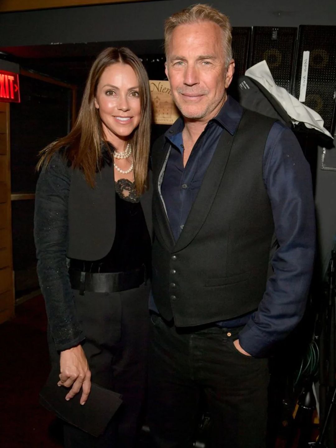 Kevin and Christine photographed as a couple at an event