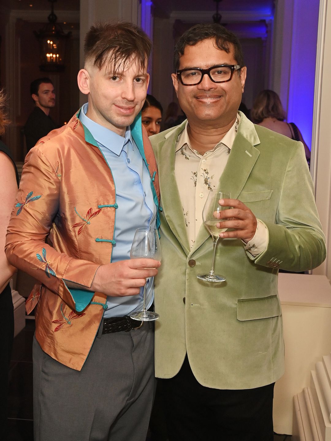 Oliver Levy standing with Paul Sinha