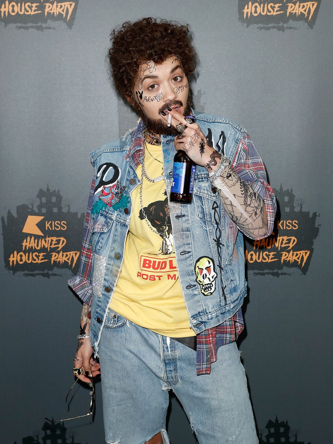 Rita Ora went hard on the accessories in 2018 when she dressed as rapper Post Malone