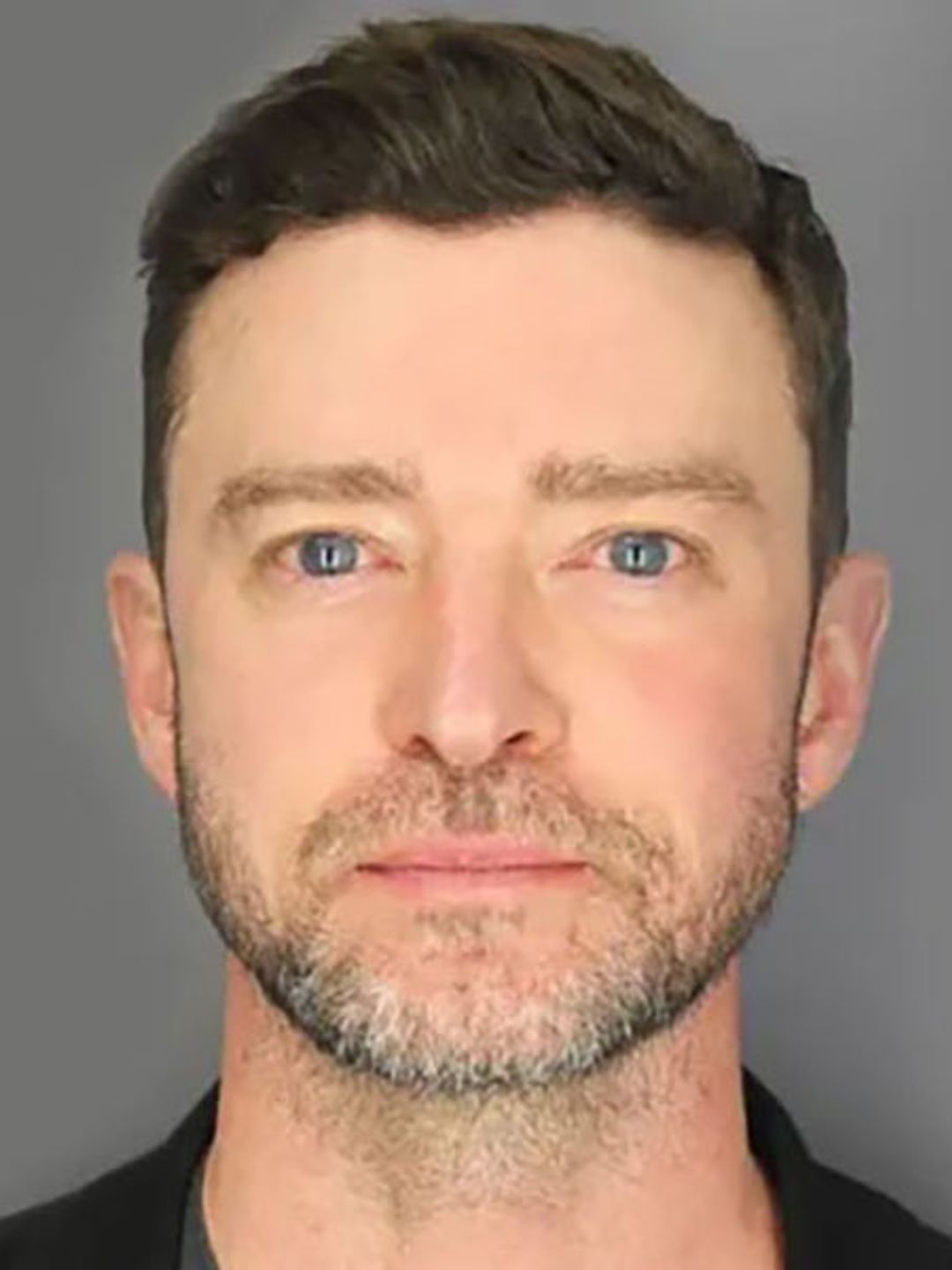 In this handout image provided by the Sag Harbor Police Department, Musician Justin Timberlake is seen in a booking photo on June 18, 2024 in Sag Harbor, New York. Timberlake was charged with driving while intoxicated. 