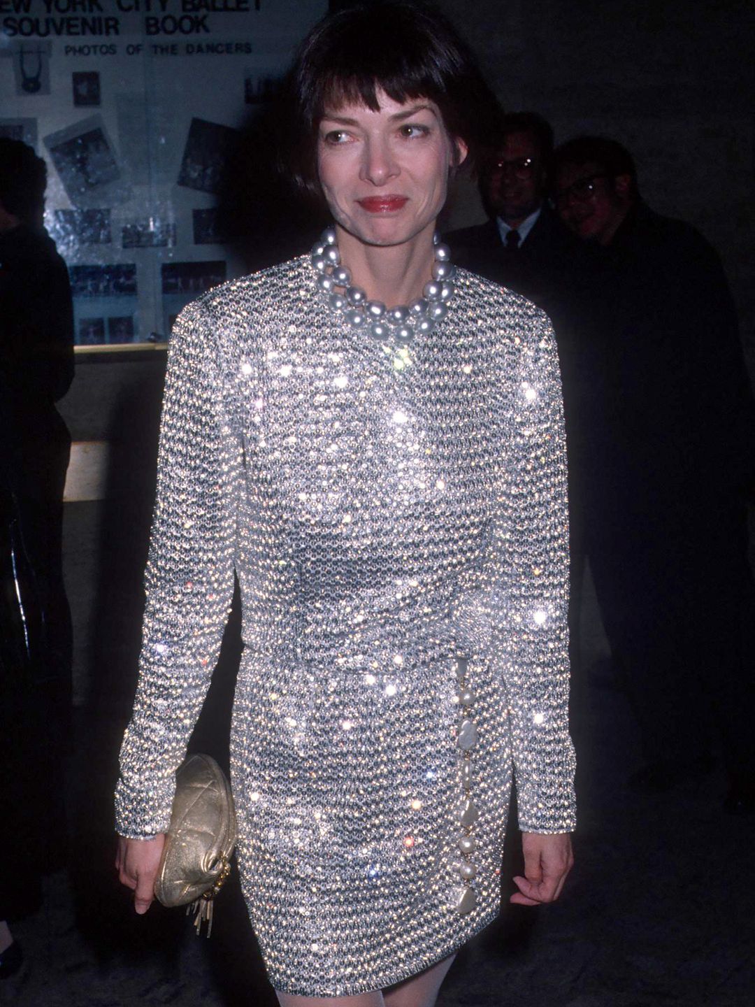 anna wintour in sparkly dress