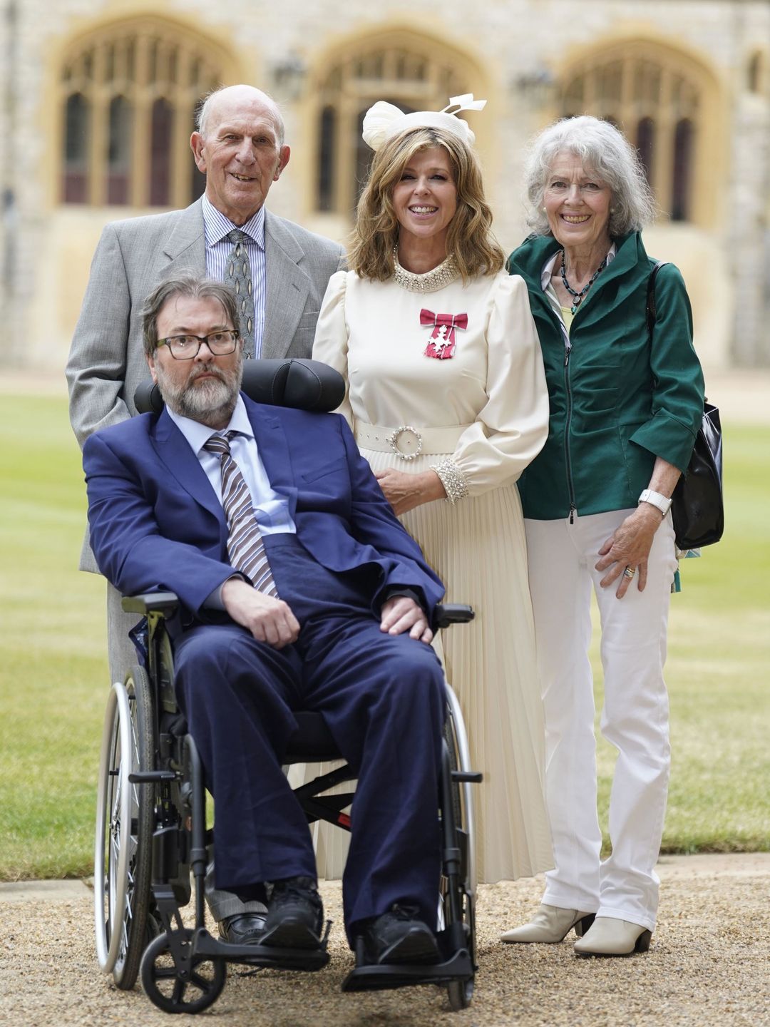 Kate Garraway with her late husband Derek Draper, and her parents Gordon and Marilyn 