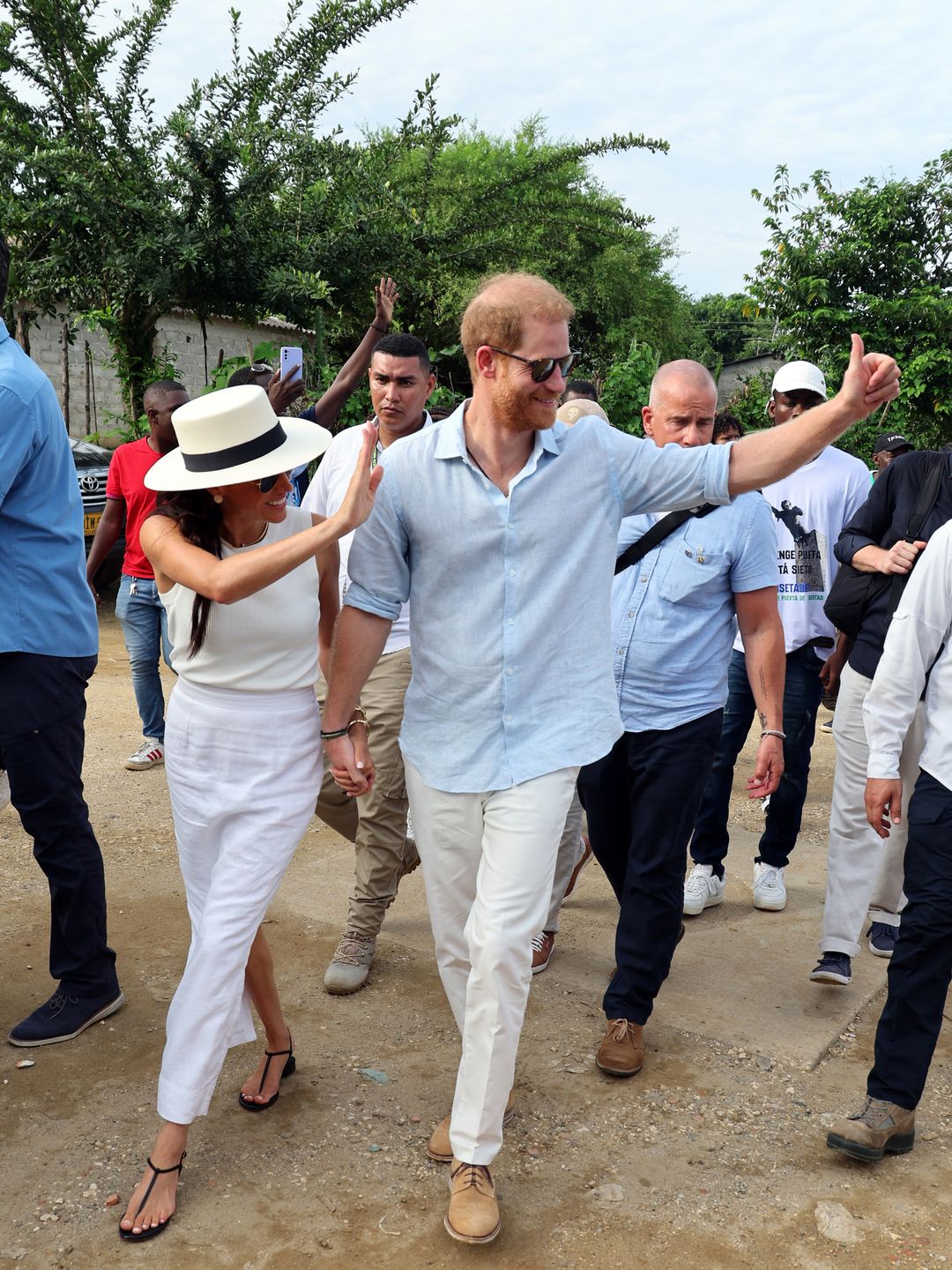 The couple embarked on a diplomatic tour of Colombia