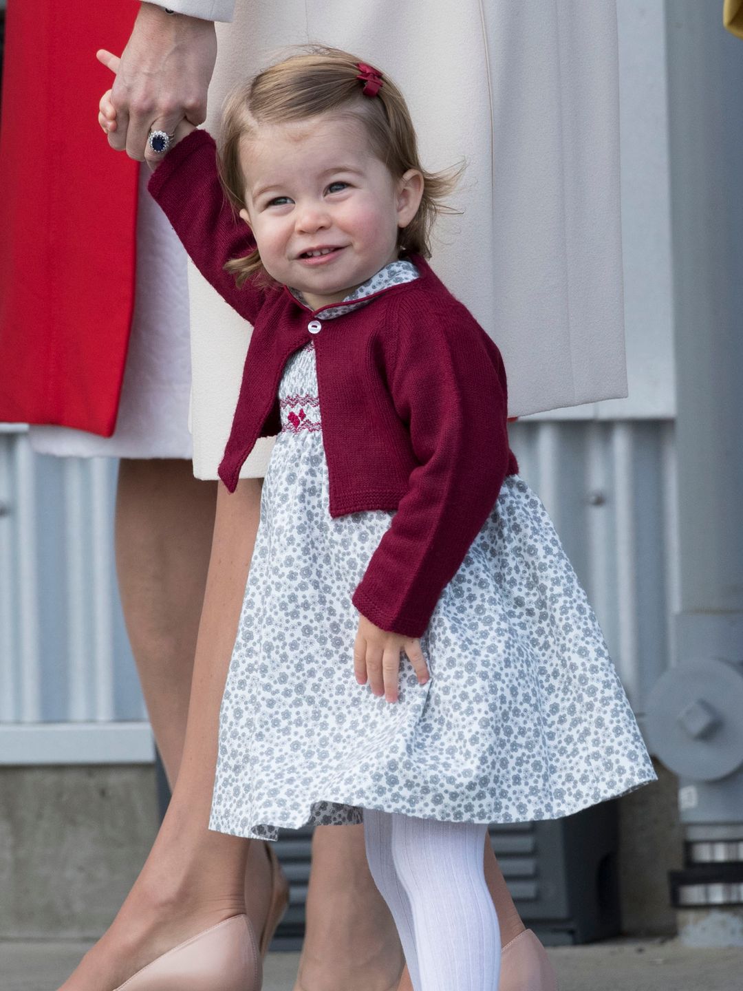 Princess Charlotte holding mum Kate's hand on royal tour of Canada 2016