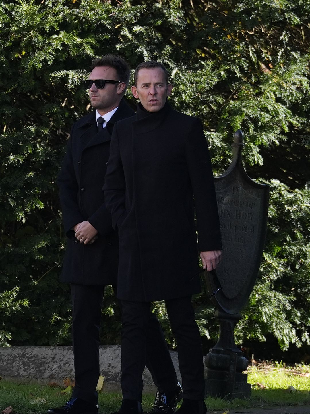 scott mills at funeral service 