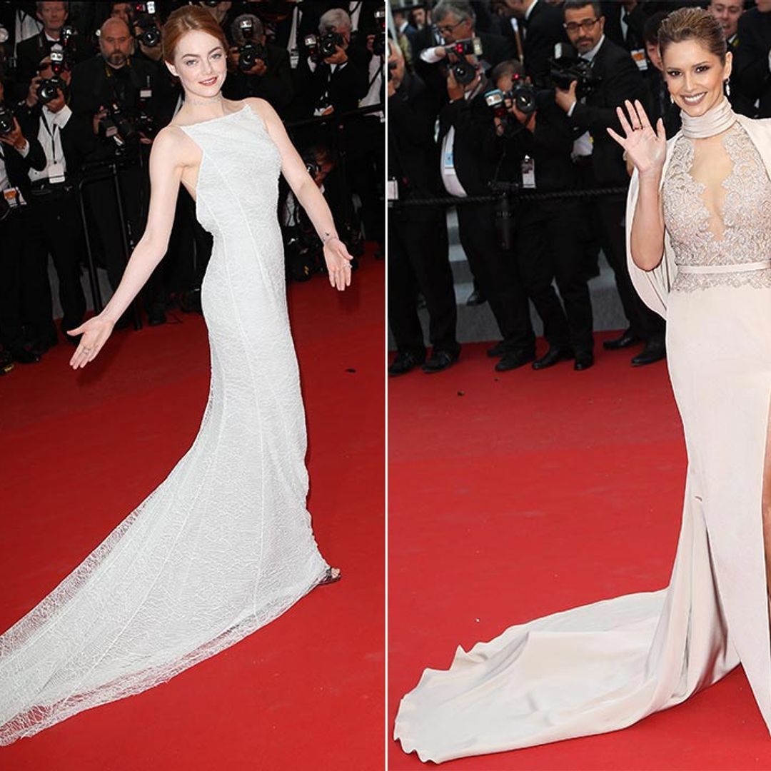 Emma Stone and Cheryl Fernandez-Versini shine on the Cannes red carpet