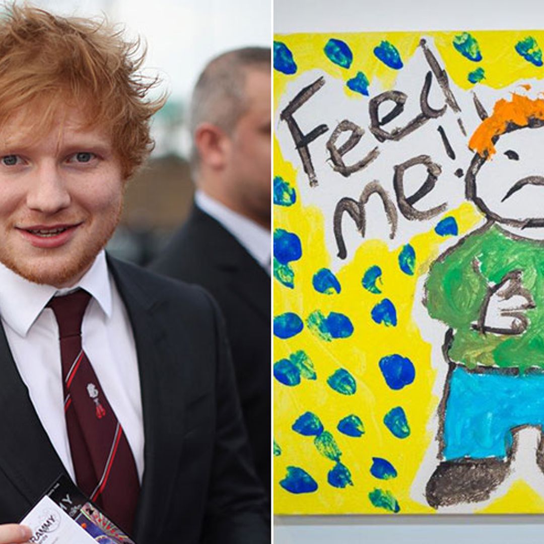 Ed Sheeran shares cute self-portrait for charity – see the picture!