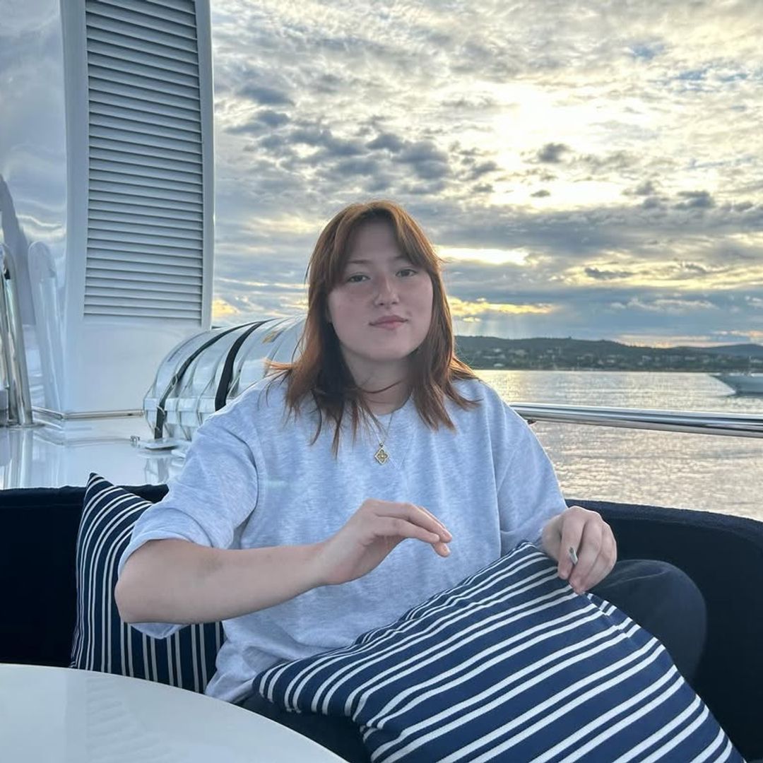 Eric Clapton's daughter Sophie Clapton poses for a photo on a boat on vacation, shared on Instagram