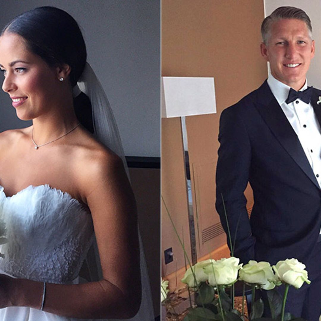 Ana Ivanovic is the stunning bride at second wedding to Bastian Schweinsteiger