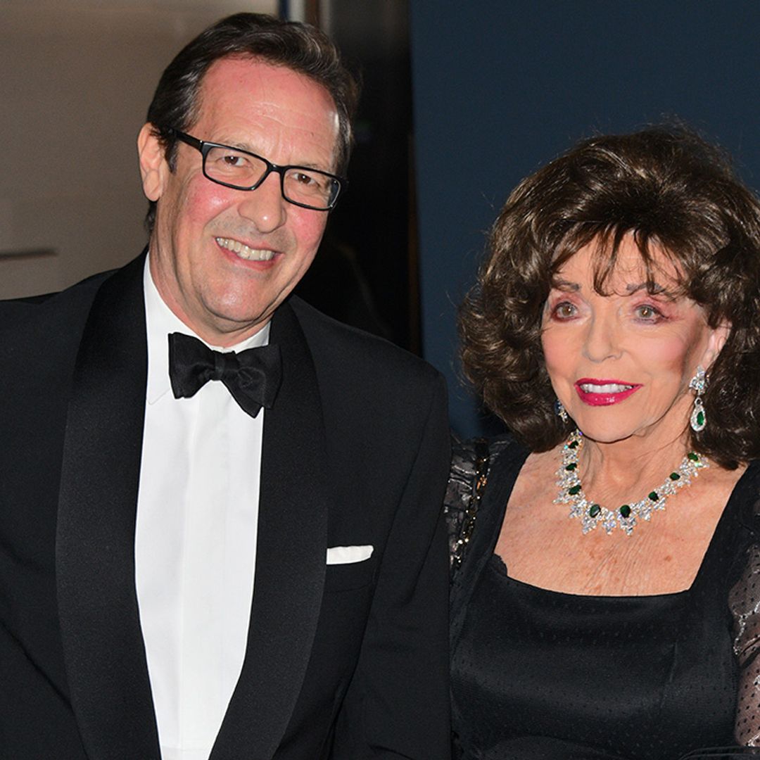 Joan Collins looks sensational as she dons leopard print swimsuit for huge celebration