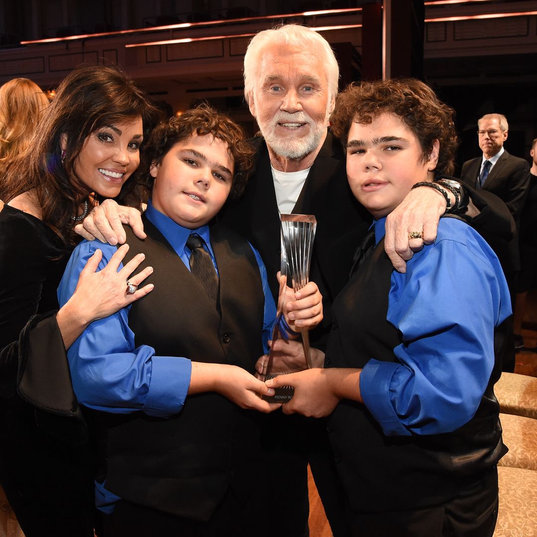 Kenny Rogers' twin sons are so grown up in rare photo