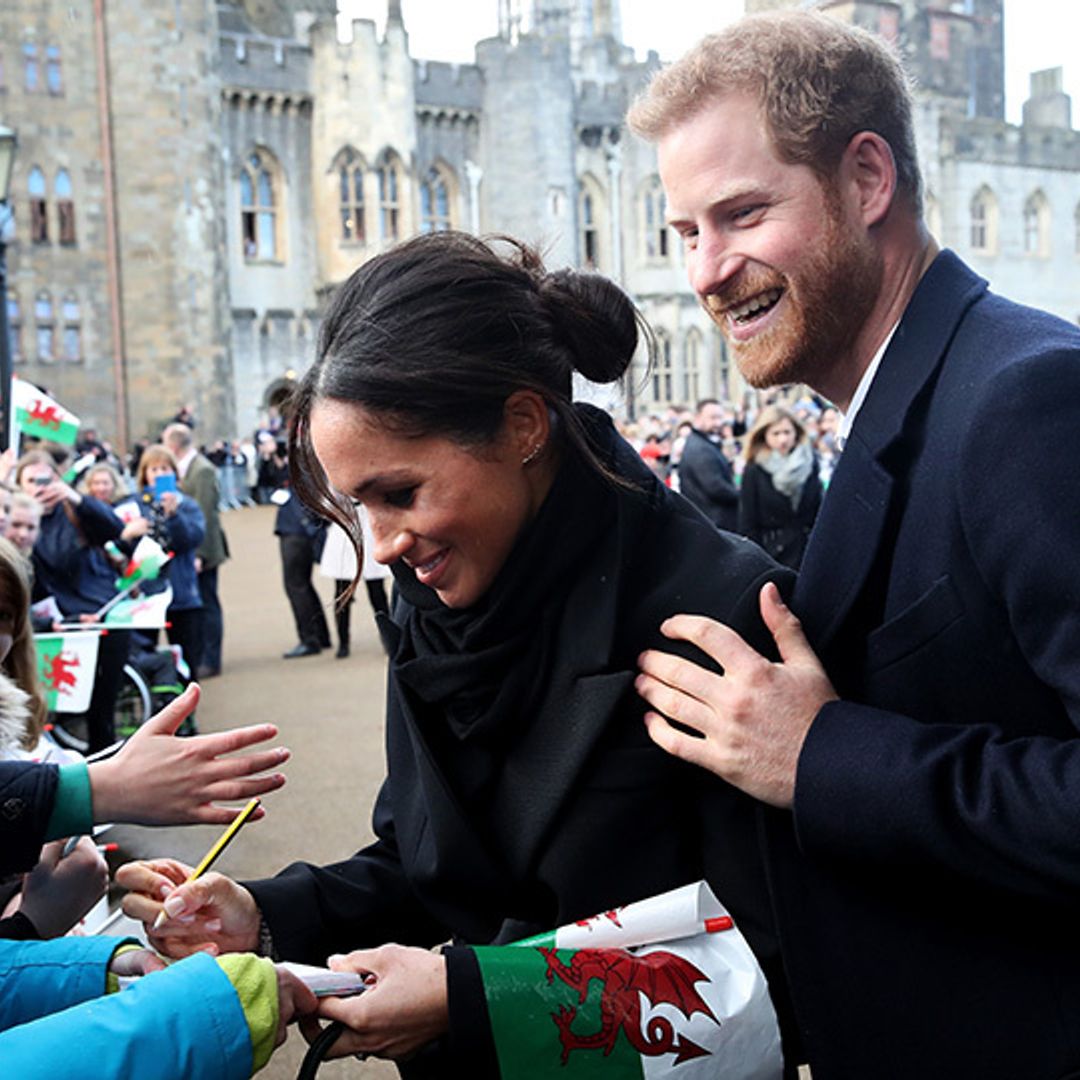 Prince Harry and Meghan Markle continue their UK tour in Wales