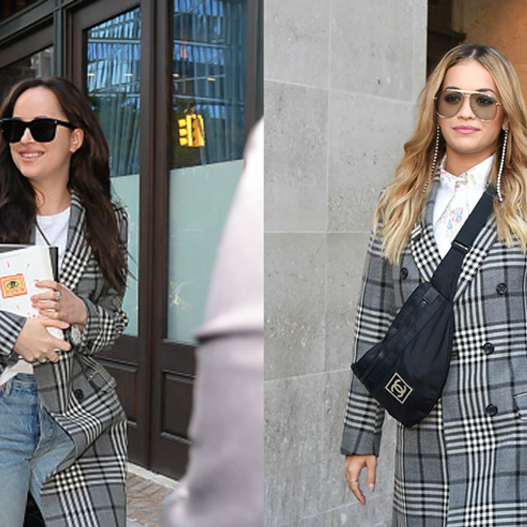 Style Snap! Rita Ora and Dakota Johnson wear the same coat by Fay