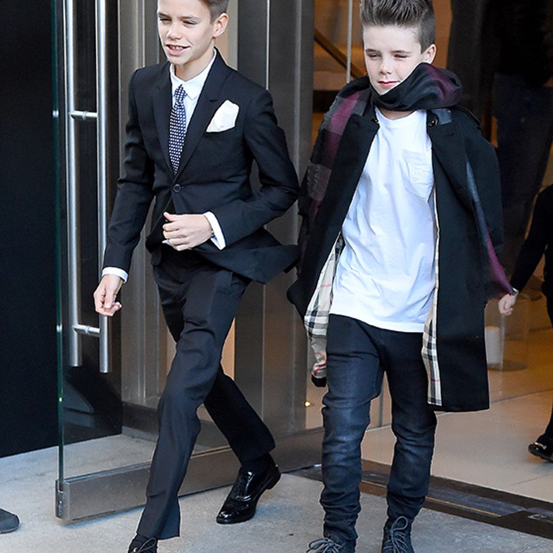 The Beckhams flaunt their impeccable style at Victoria's NYFW show