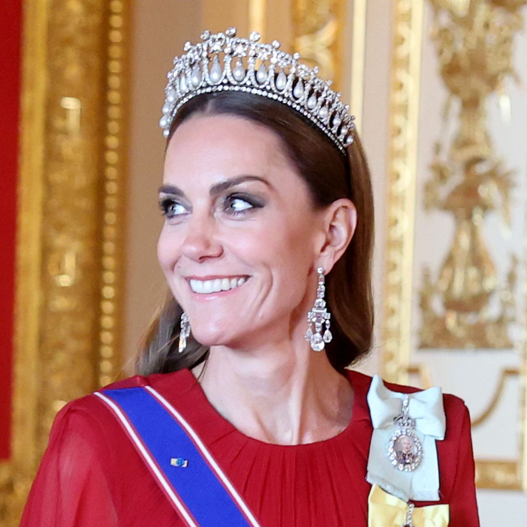 Princess Kate is breathtaking in red Givenchy gown and favourite tiara