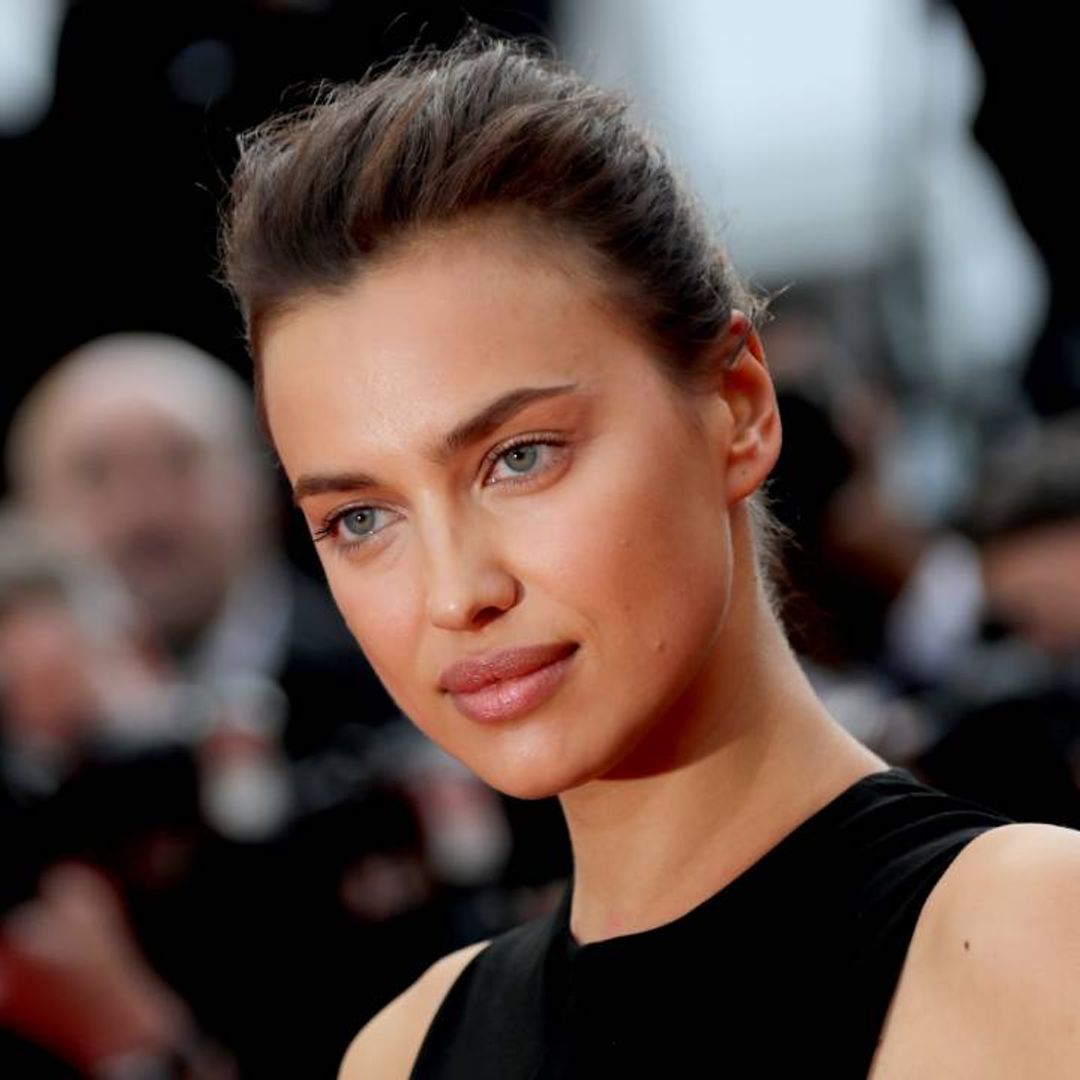 Irina Shayk flashes her sculpted abs in a crop top we want right now