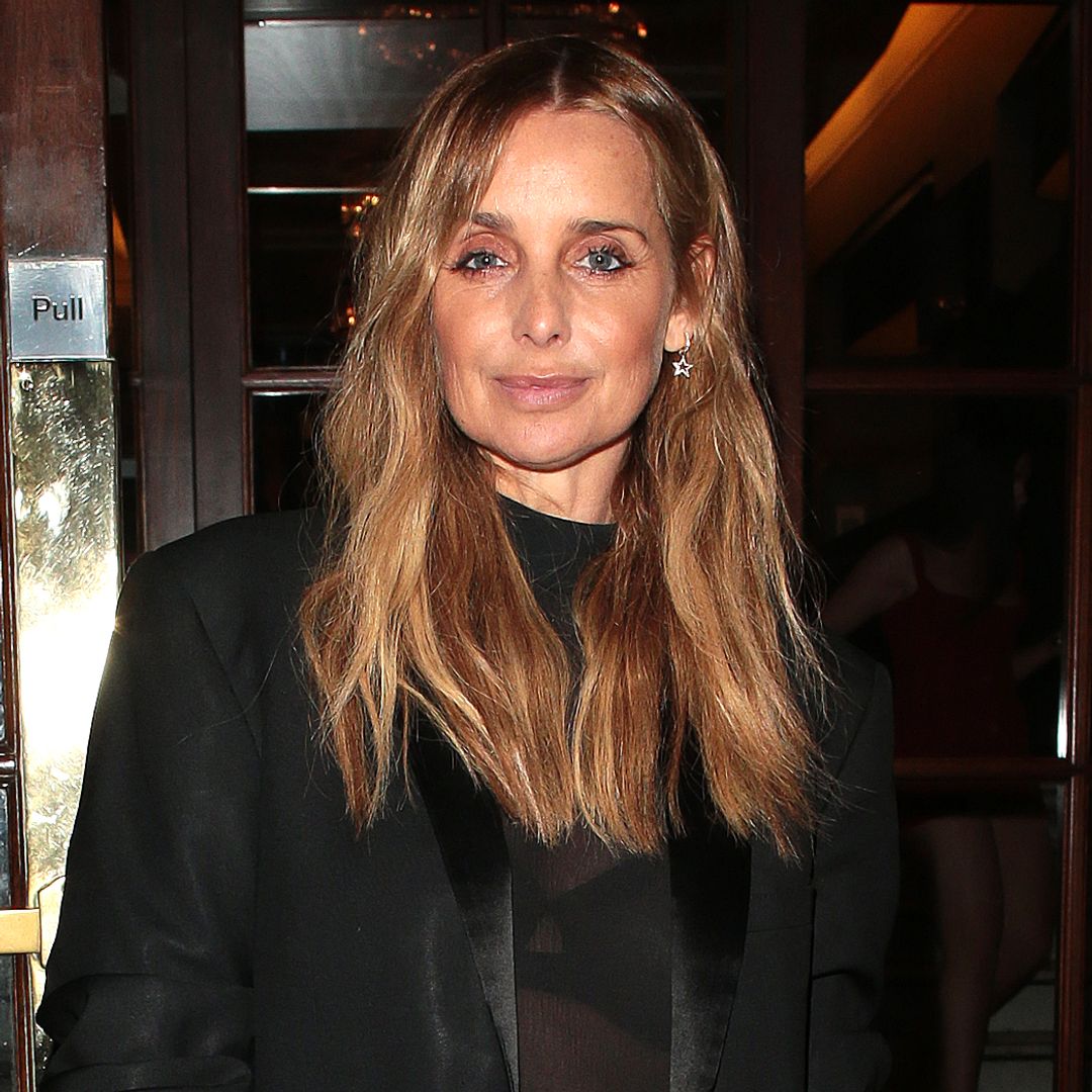 Louise Redknapp stuns in figure-hugging leather skirt and sheer blouse