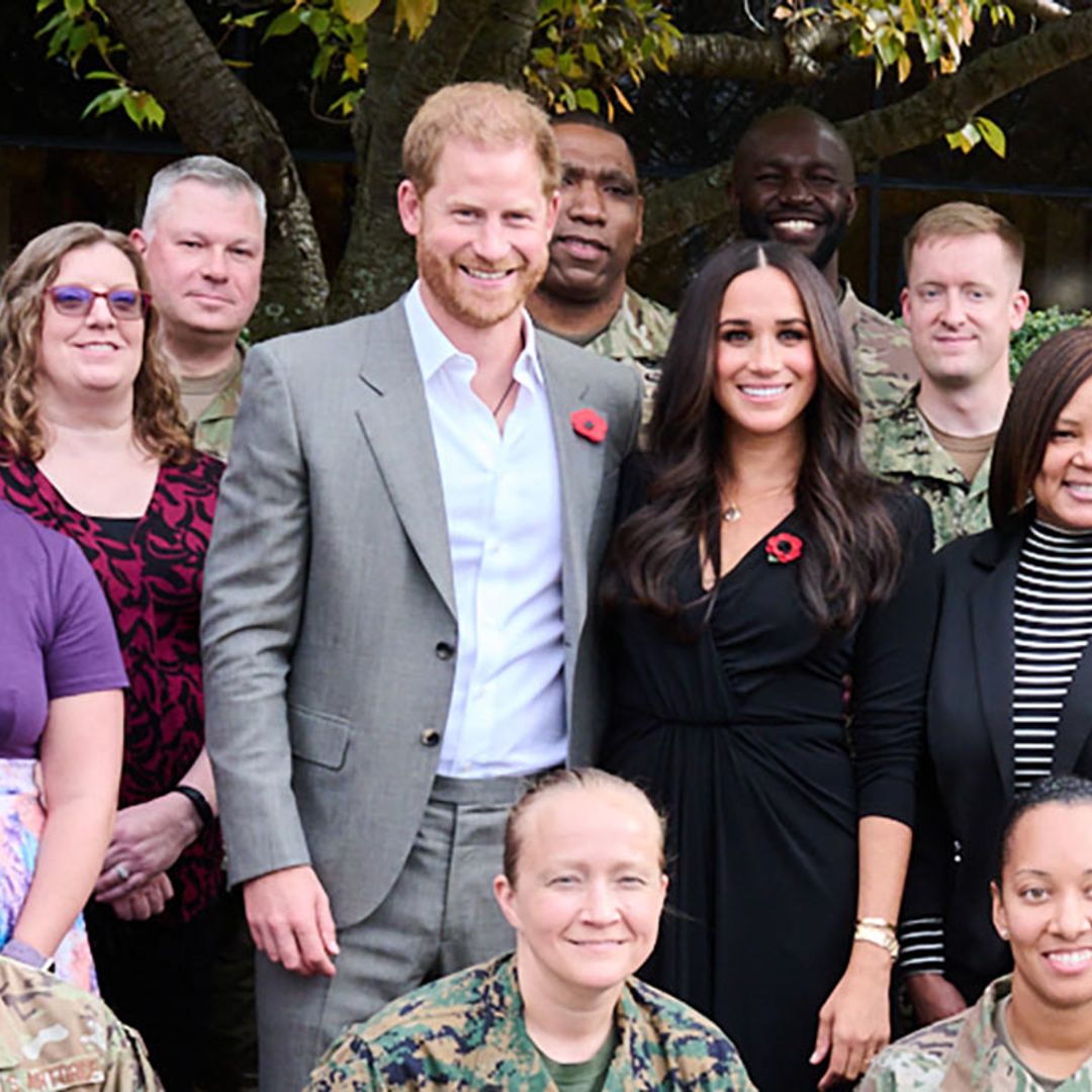 Prince Harry and Meghan Markle visit military base in New Jersey and talk mental health