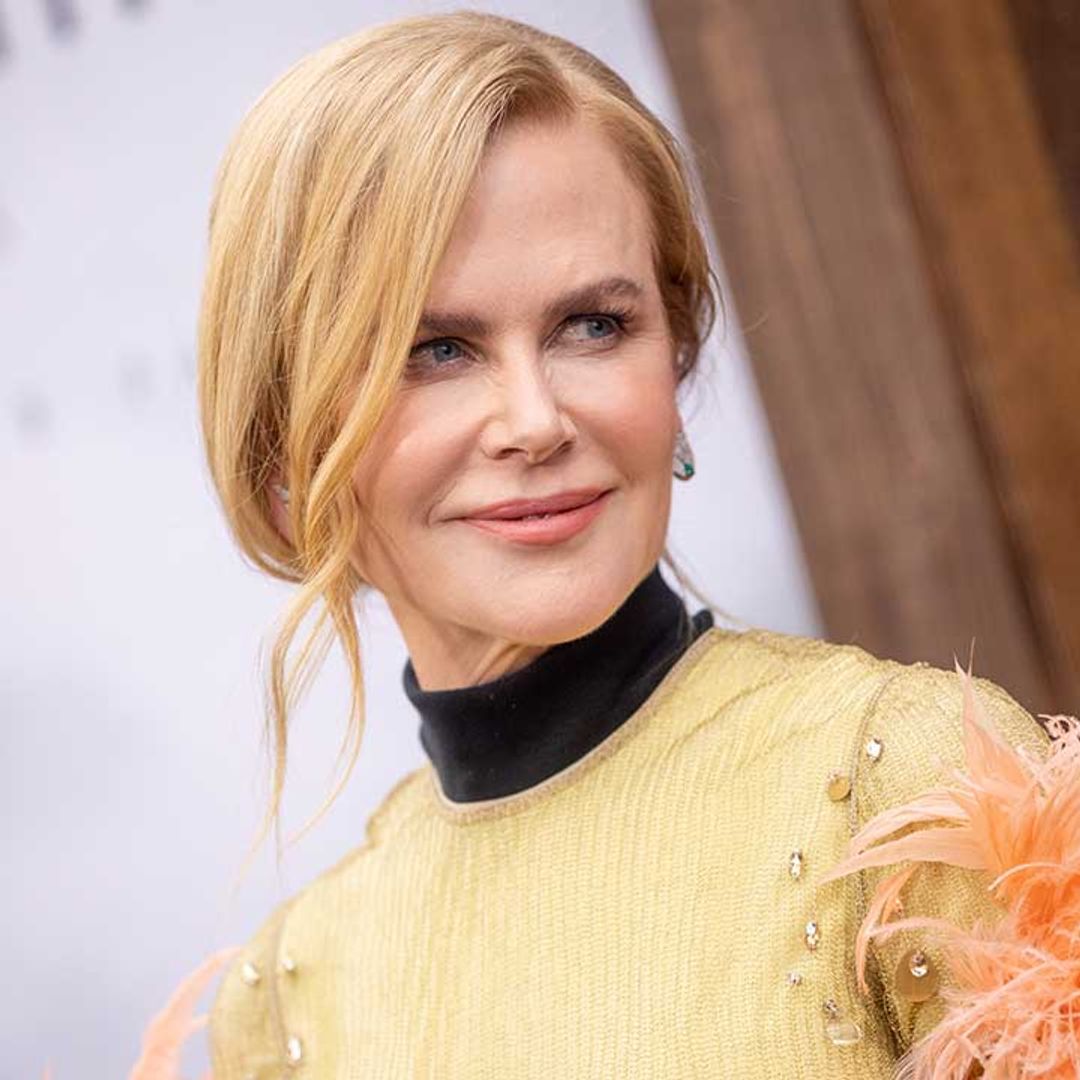Nicole Kidman channels disco fever in iridescent mini dress