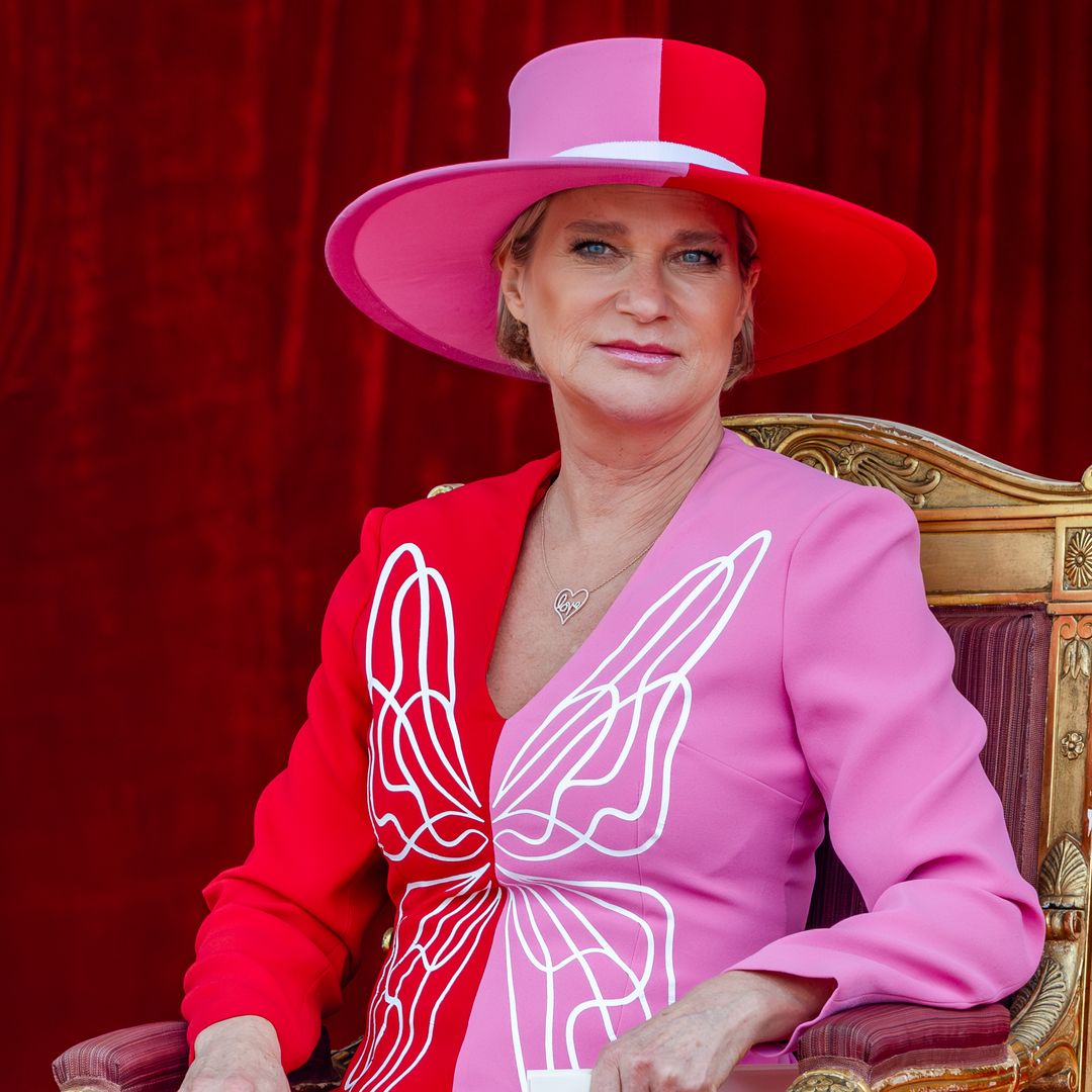 Did Princess Delphine of Belgium just wear the most divisive suit we've seen a royal wear?