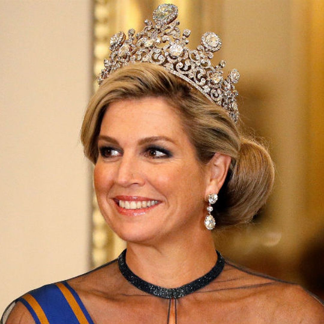 Queen Maxima's tiara steals the show as she's reunited with Prince William and Kate Middleton - here's why