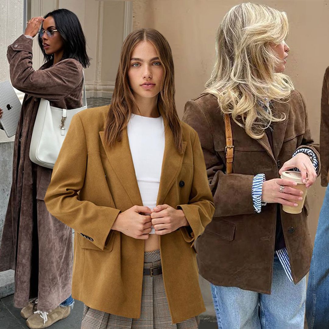 It's official: suede jackets are everywhere this season - shop the best