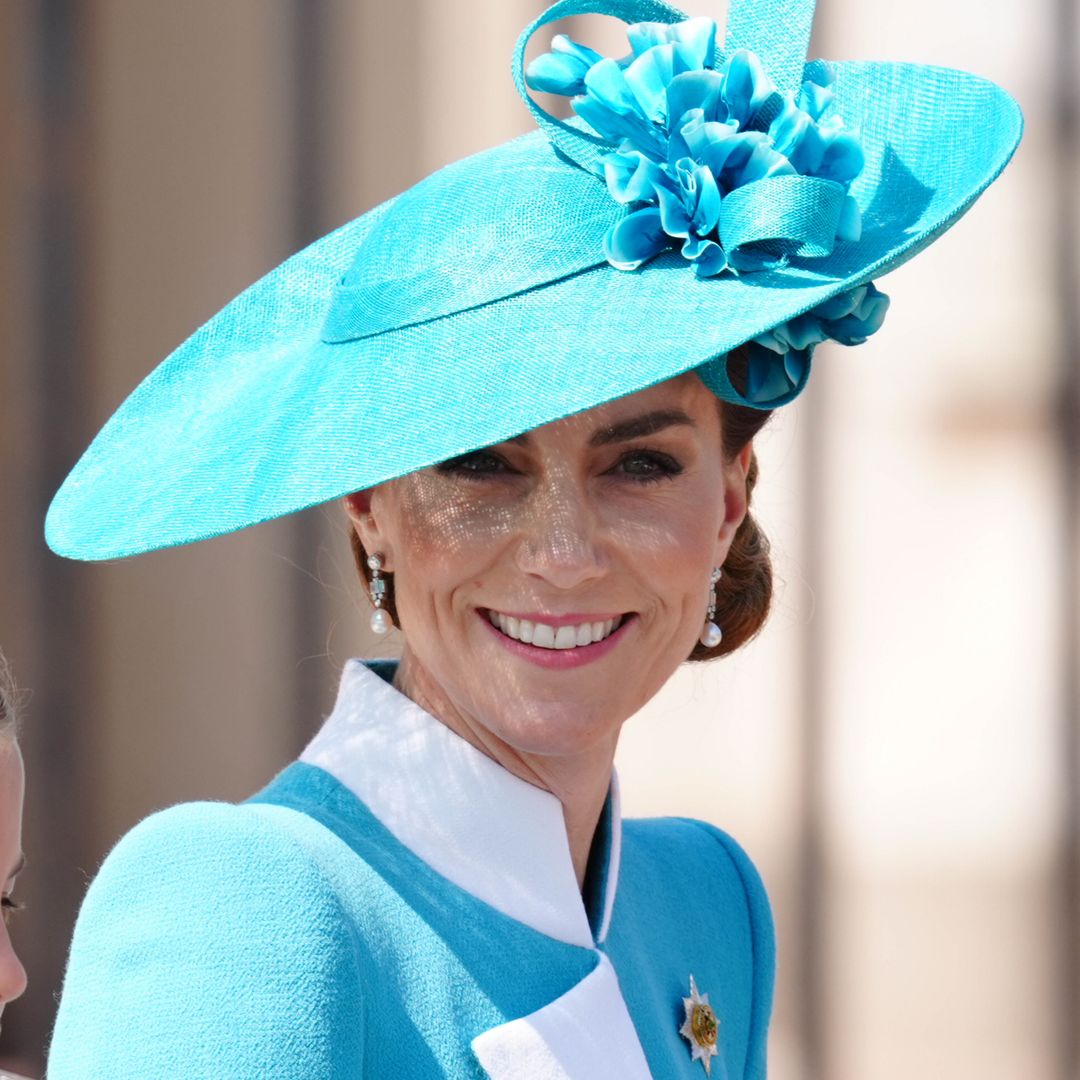 Princess Kate wows at Trooping the Colour 2025 in edgy blue outfit by Catherine Walker