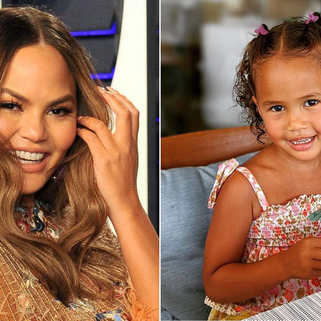 Chrissy Teigen's daughter Luna looks identical to model mum in cute holiday photo