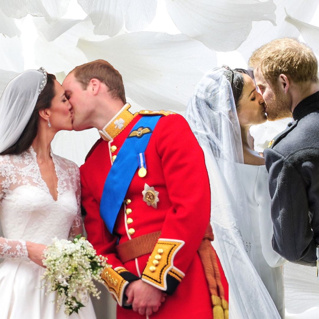 12 fairytale royal wedding kisses: from Prince William and Princess Kate to Prince Harry and Meghan Markle