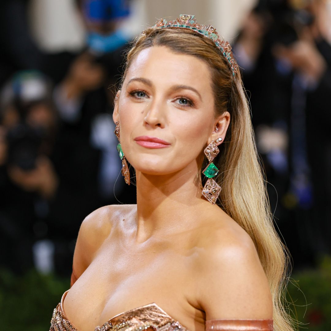 Blake Lively is a fairytale dream in enchanting mini dress with ruby slippers