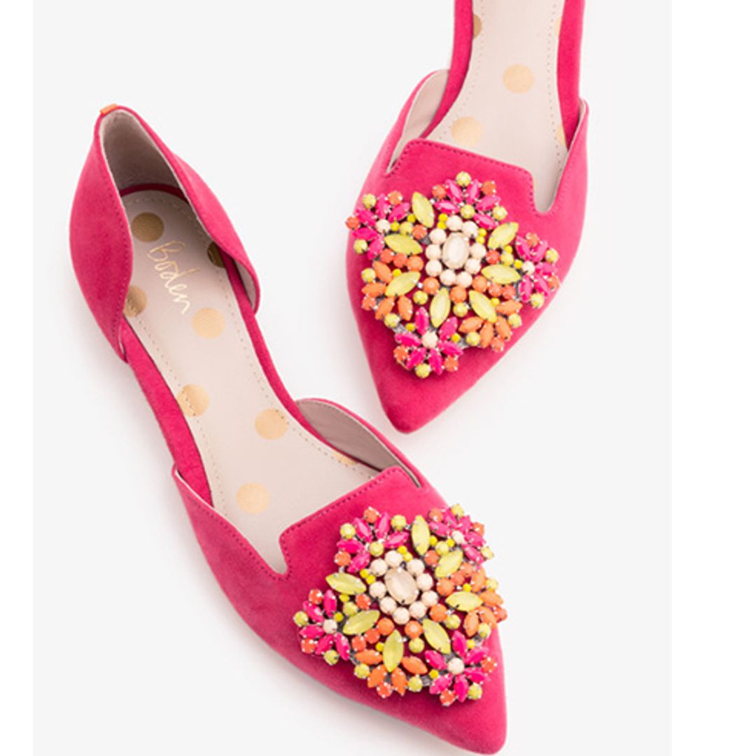 HFM's Tuesday Shoesday! Boden's jewelled Leah flats