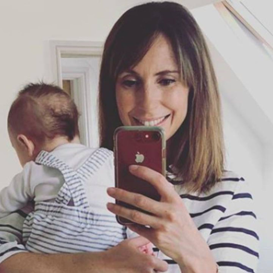 Alex Jones shares first photo showing glimpse of baby Kit's face – and he's gorgeous!