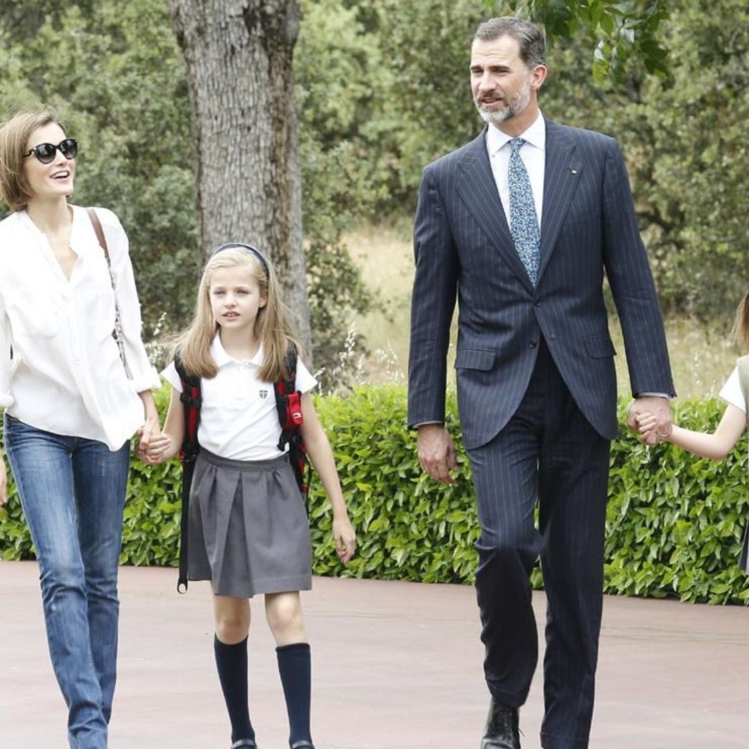Queen Letizia shows off casual side in white blouse and jeans