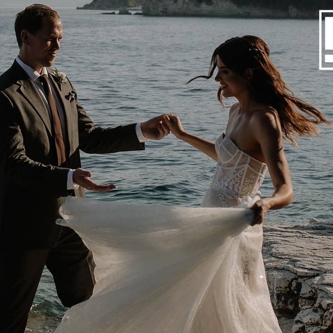 Binky Felstead and husband Max's cliffside Corfu wedding was too beautiful – exclusive pictures