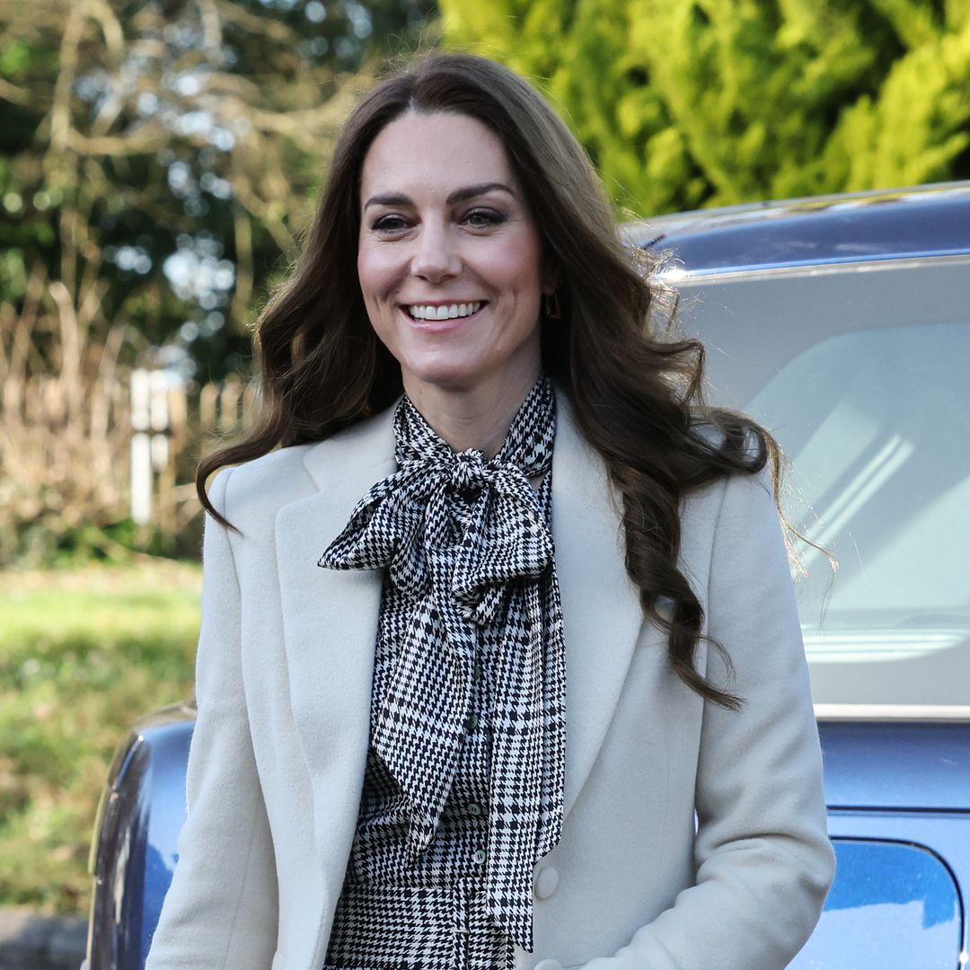 Princess Kate perfects styling the classic houndstooth in 2025