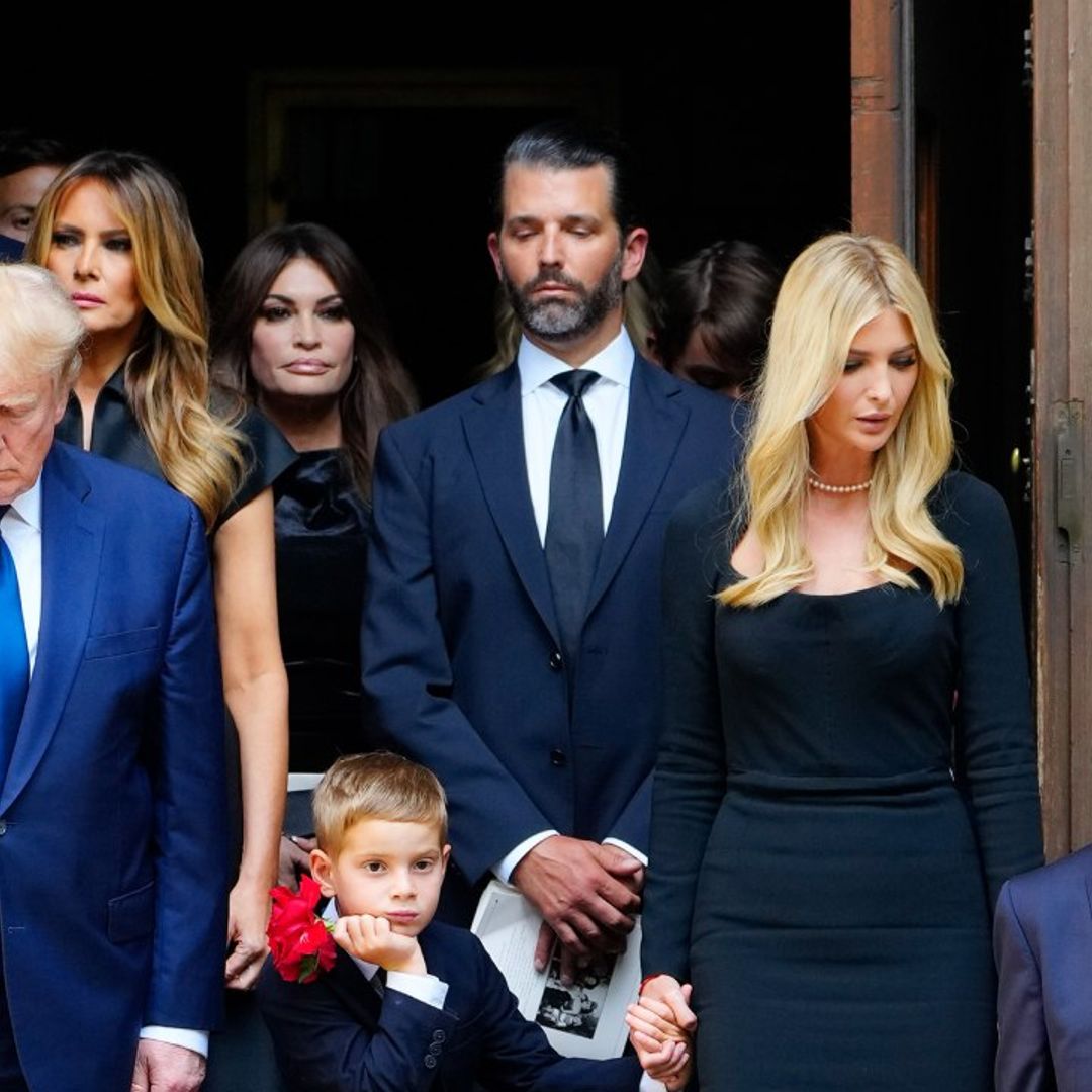 Donald Trump and children honor late Ivana Trump at New York funeral