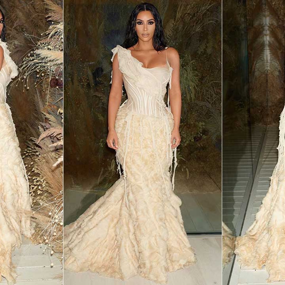 Kim Kardashian wows in an iconic Alexander McQueen gown at the Oscars afterparty