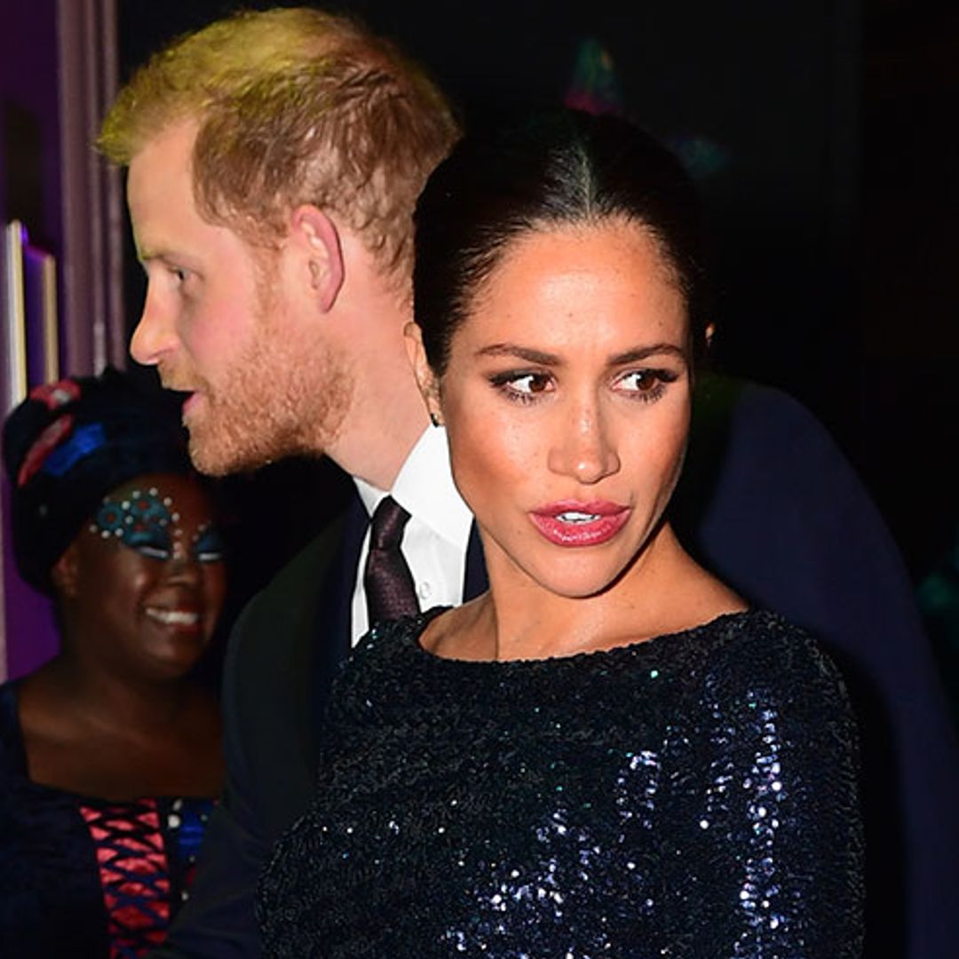 Meghan Markle dazzles in Roland Mouret as she arrives at the Royal Albert Hall with Prince Harry