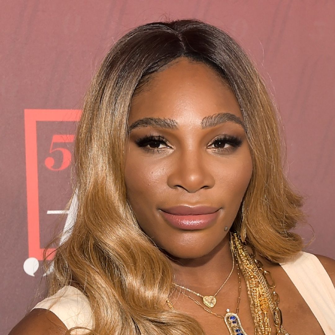 Serena Williams is a radiant beauty in a silk dress on the beach