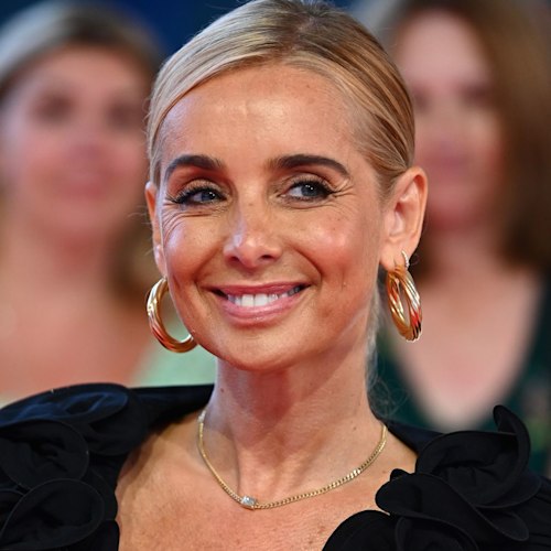 Louise Redknapp puts ultra-toned abs on display in daring cropped shirt and fitted trousers