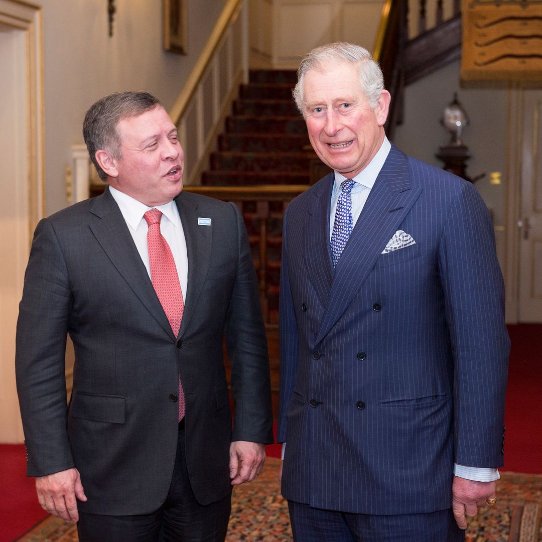 King Charles hosts King Abdullah of Jordan in grand family location