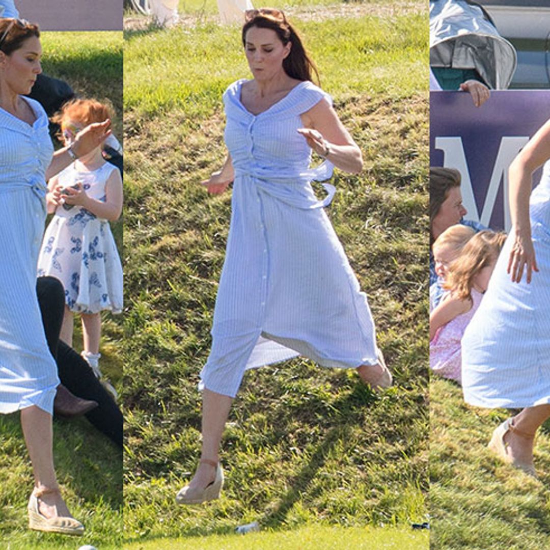Kate Middleton makes running in wedges look easy, so we gave it a try...