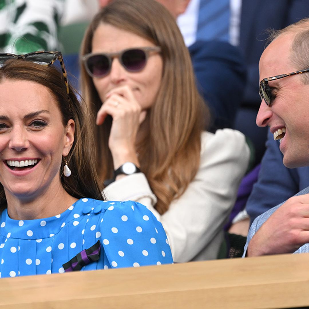 Duchess Kate's sweet kiss at Wimbledon you may have missed