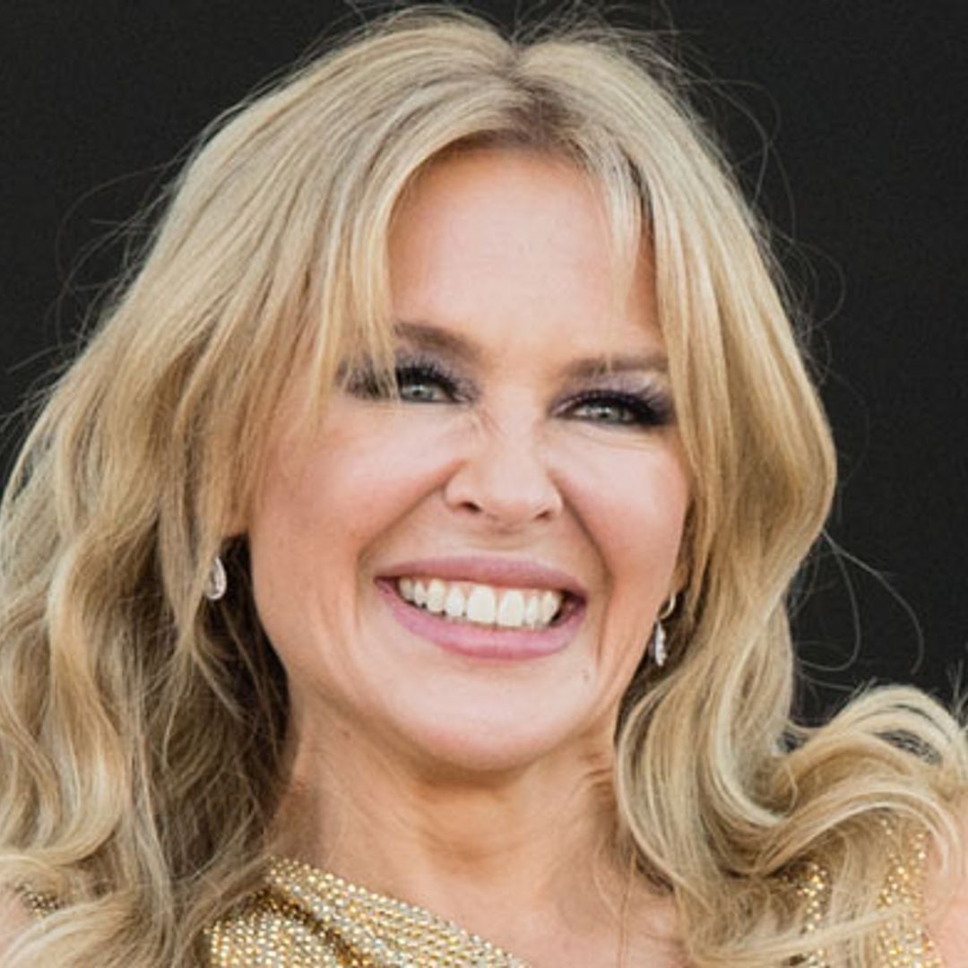 Kylie Minogue's fun mini dress leaves fans doing a double-take