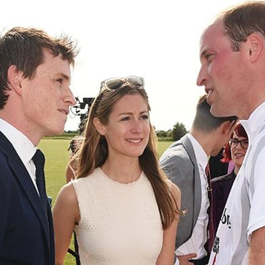 Prince William and school friend Eddie Redmayne reunited at polo match