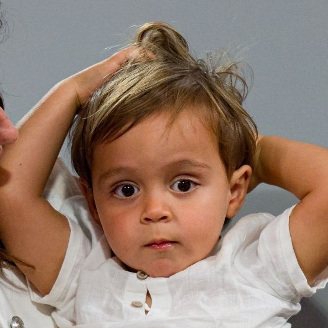 Rafael Nadal's blonde-haired son copies dad's signature pose - and it's so cute