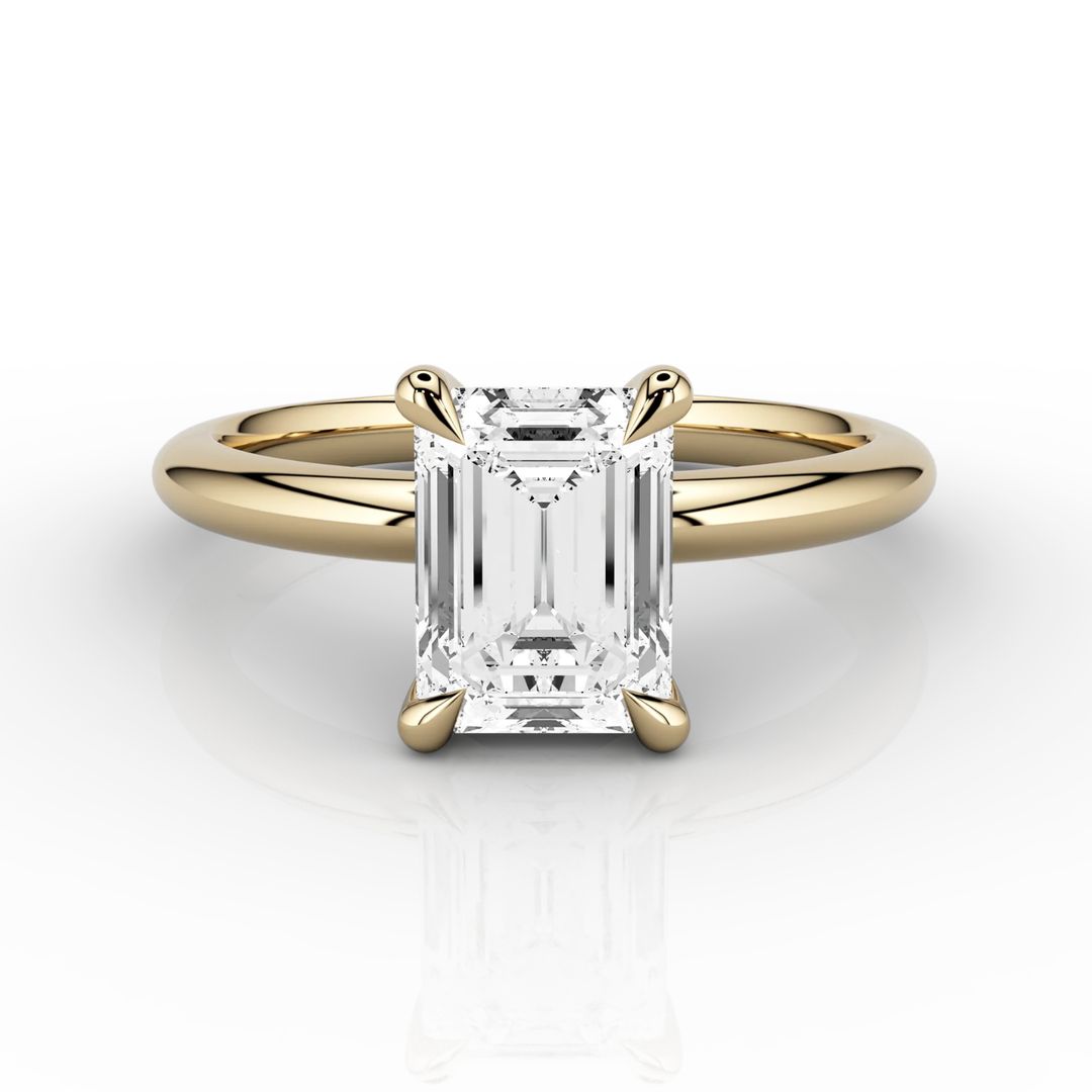 Cosima Contemporary Four-Claw Solitaire Engagement Ring