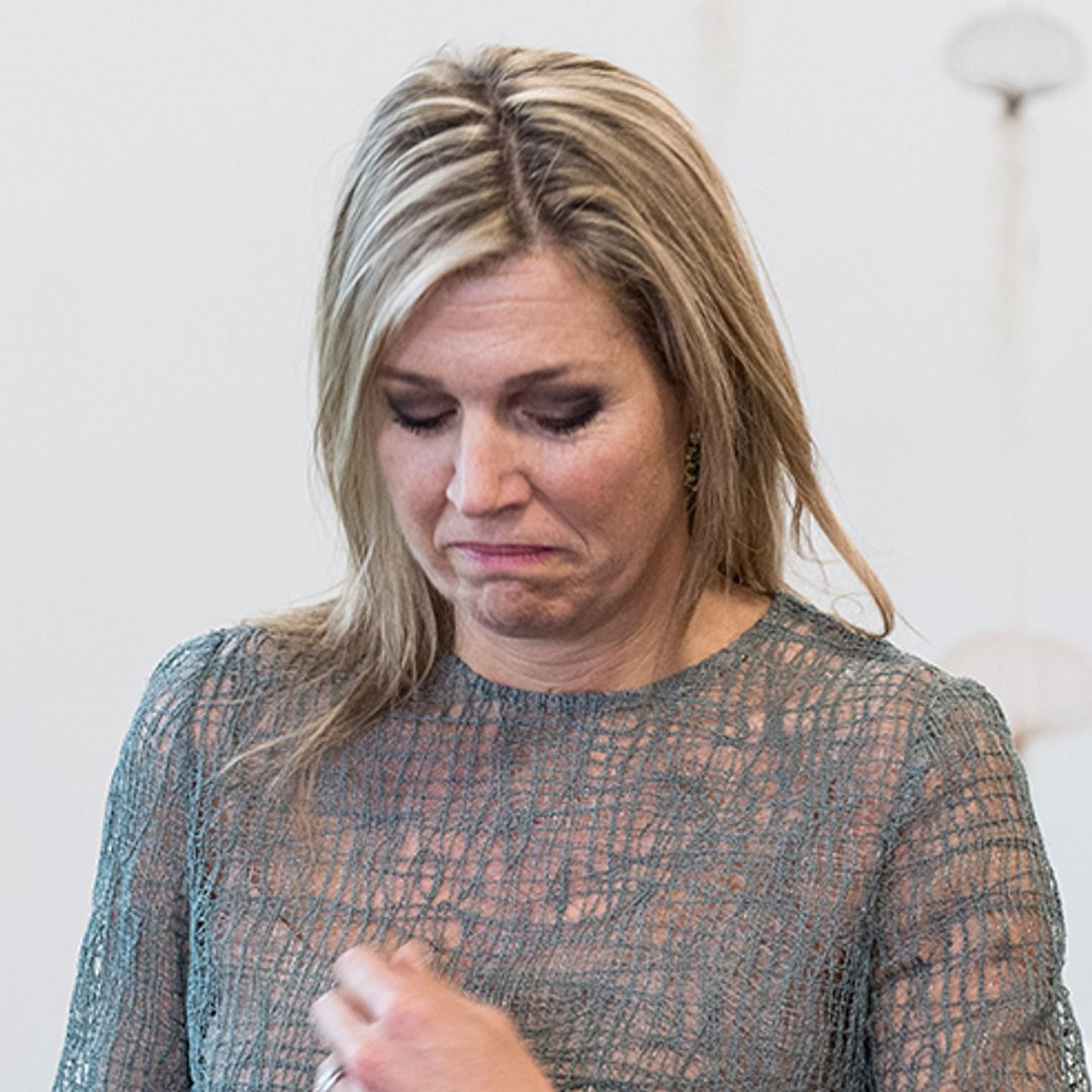 Tearful Queen Máxima of the Netherlands makes rare statement about sister's death